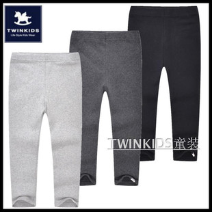 TWINKIDS韩国小木马童装冬季皮筋腰带男童女童儿童小脚长裤