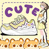 艾米与麦麦韩版学生透气运动休闲板鞋女2024春季可爱黄色鞋子
