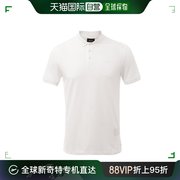 香港直邮Armani Jeans 阿玛尼牛仔 白色纯棉男士短袖Polo衫 8N6F1