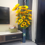 向日葵仿真花假花摆件干花花束，装饰大高枝，太阳花客厅摆设花植物高