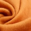 加厚垂感果橙色顺毛羊毛羊绒，毛料毛呢布料大衣外套设计师面料