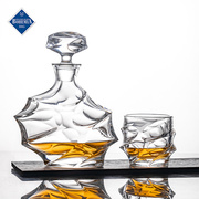 捷克BOHEMIA进口水晶玻璃威士忌杯洋酒杯创意酒樽存酒瓶酒具套装