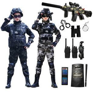 儿童迷彩服套装小学生兵玩具装备户外作战服军装小孩演出服装
