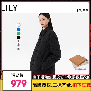 净系列鹅绒商场，同款lily2023冬匈牙利鹅绒，衬衫羽绒服外套