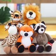 森林动物玩偶毛绒玩具，大象猴子老虎狮子长颈鹿，公仔儿童礼物品