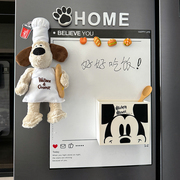 厨师狗掌门狗ins冰箱贴磁贴留言板可擦写备忘录入户门磁吸装饰