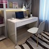 电脑桌现代简约白色钢琴，烤漆小户型卧室写k字台家用台式办公书桌
