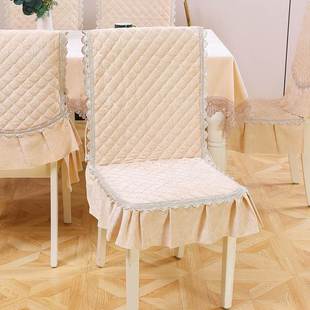 桌子椅子套罩连体餐椅坐椅垫餐厅布艺家用一体简约现代通用四季垫