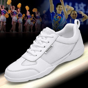 2023网面跳舞鞋健身舞蹈鞋竞技健美操鞋啦啦操训练鞋男女鞋白色鞋