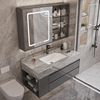 岩板陶瓷盆浴室柜组合洗手脸盆柜智能卫生间，洗漱台池轻奢现代简约