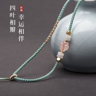 项链绳半成品可调节细款女士挂绳玛瑙，水晶吊坠锁骨挂脖男女款