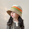 儿童防晒帽女童夏季薄款大帽檐，遮阳帽宝宝帽子太阳帽女孩渔夫帽
