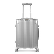 americantourister美旅行李箱万向轮，21英寸银色商务通勤拉杆箱