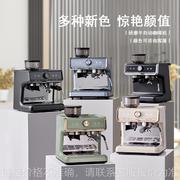 CM-5020白色款意式半自动摆摊咖啡机带磨豆机打奶泡商用咖啡机