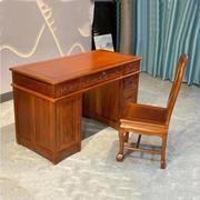 红木家具书桌花梨木色，实木办公桌菠萝，格全实木写字台电脑桌写字桌