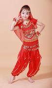 六一印度舞蹈服装儿童演出服，天竺少女舞蹈，服幼儿女童肚皮舞演
