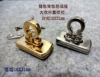 箱包背包羽绒服大衣外套浅金色，银色金属对扣锁扣专卖16x31mm