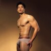 2件asianbum男士竹纤维，性感透气囊袋薄单层三角平角内裤