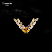 Eternelle法国永恒原创设计自我胸针高档小众设计感胸花水晶配饰