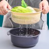 洗菜盆塑料双层沥水，篮子漏盆米神器菜蓝菜盆家用厨房洗水果盘