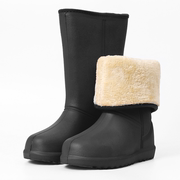 保暖雨靴女冬天加绒长筒，防水加厚棉水靴子，防滑泡沫水鞋保暖水胶鞋