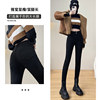 黑色高腰牛仔裤女薄款夏季2025年新款显瘦紧身弹力九分铅笔小脚裤