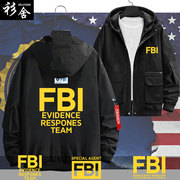FBI美国联邦调查局特工探员FBI警告ins夹克连帽男女外套帽衫衣服