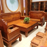 红木沙发非洲黄花梨123六件套沙发全实木中式古典客厅大款沙发