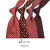 10公分男士真丝桑蚕丝，复古意大利红色系，印花领带商务正装结婚领带