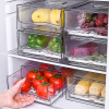 厨房冰箱冷冻专用抽屉式沥水收纳盒食品级水果蔬菜保鲜盒整理神器