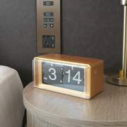 创意自动翻页钟表时尚客厅摆件，座钟现代简约机械时钟闹钟个品
