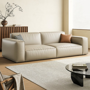 布雷尔豆腐块沙发直排客厅奶油风猫抓布艺沙发意式极简小户型组合