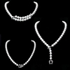 diy珍珠配件s925纯银，镀白金单排扣新潮珍珠，项链手链毛衣链搭扣