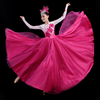 开场舞大摆裙女灯火里的中国风舞台服装现代舞蹈伴舞表演出服