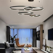 蔓艾莉(MANAILI) LED客厅吊灯现代简约高端大气圆环餐厅吊灯卧室