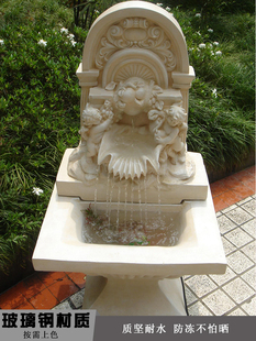 欧式落地循环流水喷水池庭院花园门厅阳台水景摆设天使小喷泉摆件