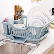 家用沥水碗架碗筷餐具收纳架厨房用品，大号落地碗碟滴水置物架