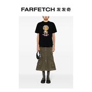 babymilo女士logo印花棉t恤farfetch发发奇