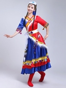 2021藏族舞蹈服男女成人藏族水袖，长裙演出服装藏服民族表演服
