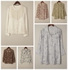 vintage复古夏季雪纺长短袖，纯色清凉飘带领长袖衬衫百搭女装y45