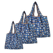 3个装可折叠环保袋防水单肩加厚超市购物袋，买菜袋轻便手提旅行袋