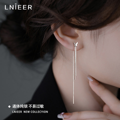 LNIEERS925纯银日韩女耳线