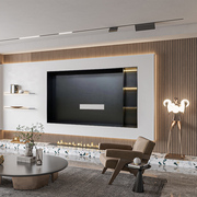新不锈钢壁龛浴室嵌入式置物层板柜客厅电视，背景极窄钢板装饰金属