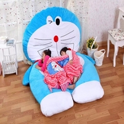 日式哆啦a梦龙猫床儿童卧室单双人地铺睡垫加厚可拆洗榻榻米床垫