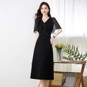 高档品牌夏季女装韩版气质减龄显瘦遮肉时尚连衣裙 Z5186