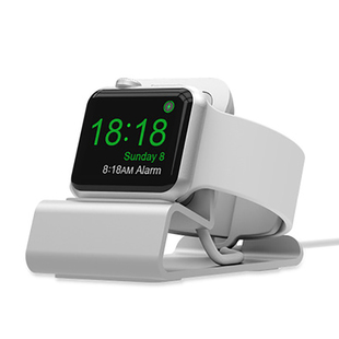 星图适用applewatch5苹果手表懒人横屏支架充电底座，铝合金床头支架，2018iwatch1234代闹钟桌面创意