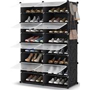 巴西树脂魔片可拼接组合鞋架 防尘收纳现代简约经济型简易鞋柜