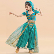印度舞演出服儿童幼儿肚皮舞服装，女童新疆舞，女生六一节民族舞蹈服
