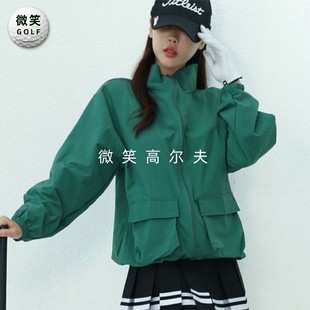 2023秋季韩国时尚宽松高尔夫球服女士运动外套GOLF