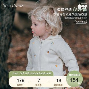 whitewheat儿童2024春季纯棉外套男女童外出洋气宝宝时髦上衣